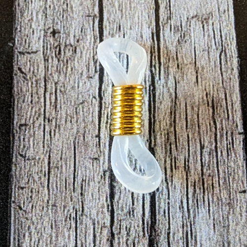 White & Gold Swirl
