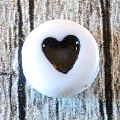 White & Black Heart